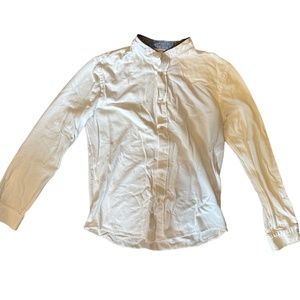 Zara Men Grandad Collar Button Down Size L